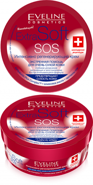 Кремы интенсивно регенерирующий крем "extra soft" для очень сухой кожи лица и тела eveline, 200 мл
