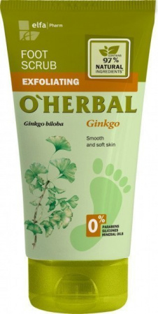 Скрабы и пилинг скраб для ног с экстрактом гинкго билоба, o’herbal, 150 мл
