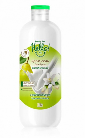 Гели для душа крем-гель для душа ежедневный hello beauty line iris, 500 мл