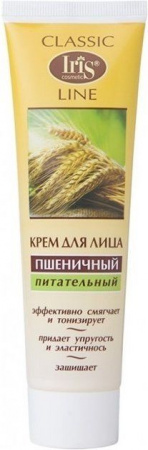 Кремы крем для лица "пшеничный" увлажняющий classic line iris, 100 мл