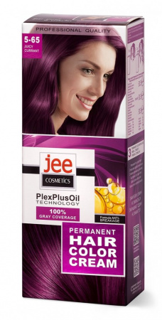 Окрашивание волос стойкая крем-краска для волос jee cosmetics тон 5-65 сочная смородина