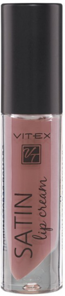 Для губ витэкс satin lip cream жидкая полуматовая губная помада тон 715 rich rose 3,5 г
