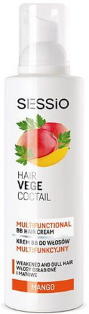 Уход за волосами sessio hair vege coctail мультифункциональный вв крем для волос "манго", 100 мл