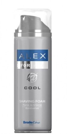 Бритье bradoline paris alex пена для бритья cool, 200 мл