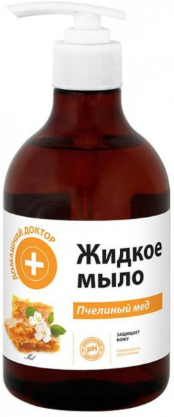 Мыло жидкое мыло пчелиный мед домашний доктор, 480 мл