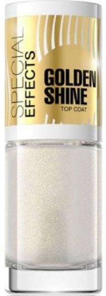 Для ногтей лаковое покрытие с блестками "special effect" eveline, 5 мл, №150 golden shine