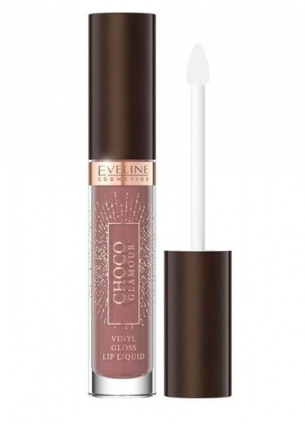 Для губ жидкая виниловая помада для губ № 01 choco glamour eveline 4,5 г.
