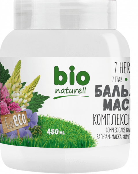 Уход за волосами бальзам-маска "комплексный уход. 7 трав" bionaturell, 480 мл