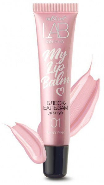 Для губ белита lab colour блеск-бальзам для губ my lipbalm тон 01 shiny pink