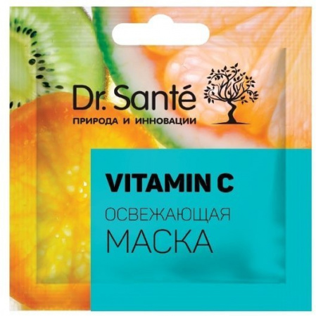 Маски для лица освежающая маска vitamin c dr.sante, 12 мл (саше)
