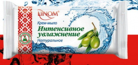 Мыло крем-мыло натуральное "интенсивное увлажнение" linom, 85 г