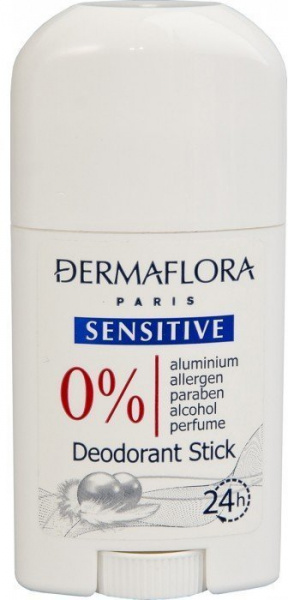 Дезодоранты dermaflora paris 0% дезодорант-стик "sensitive", 50 мл