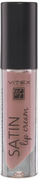 Для губ витэкс satin lip cream жидкая полуматовая губная помада тон 712 natural rose 3,5 г