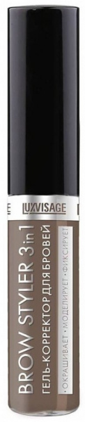 Для глаз и бровей luxvisage "brow styler" гель-корректор для бровей тон 03