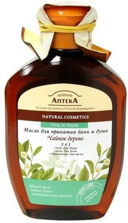 Пена, соль, масло для ванн масло для ванн и душа чайное дерево зеленая аптека, 250 мл