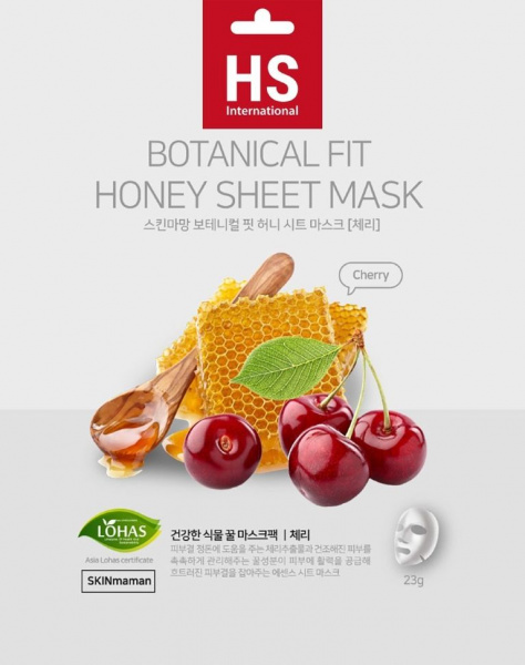 Маски для лица маска для лица с экстрактом вишни и меда botanical fit honey no:hj, 23 мл