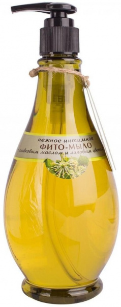 Интимная гигиена нежное интимное фито-мыло viva oliva с оливковым маслом и липовым цветом, 400 мл