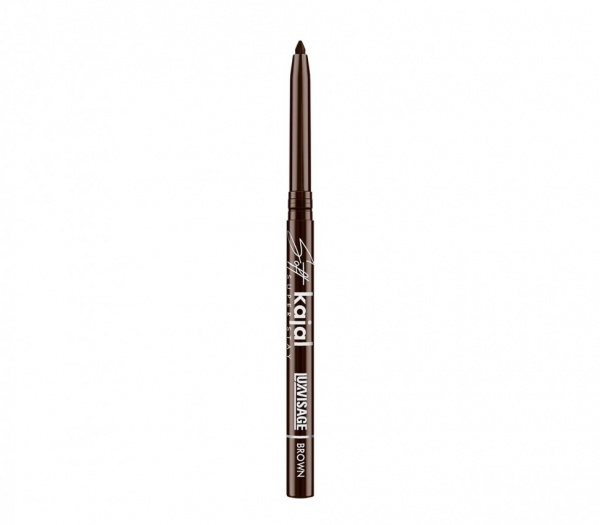 Для глаз и бровей карандаш-каял для глаз механический soft kajal super stay тон brown luxvisage