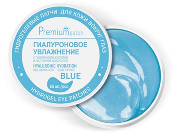 Маски для лица белита premium патчи гидрогелевые "гиалуроновое увлажнение" для кожи вокруг глаз, 60 шт