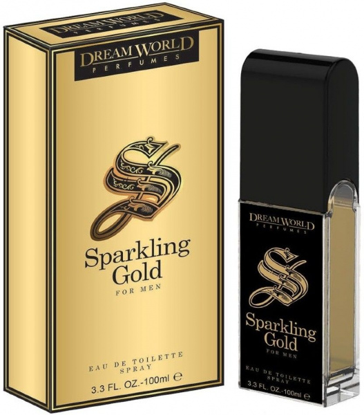 Парфюм туалетная вода для мужчин "sparkling gold for men" dream world, 100 мл