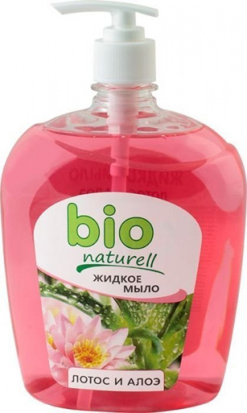 Мыло жидкое мыло "лотос и алоэ" bio naturell, флакон с дозатором, 1000 мл