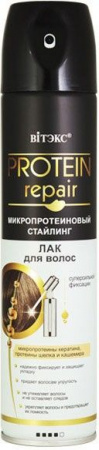 Стайлинг лак для волос суперсильной фиксации protein repair витэкс, 300 мл