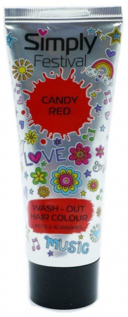 Окрашивание волос краска для волос "simply festival candy red" красная конфетка mellor&russell, 75 мл