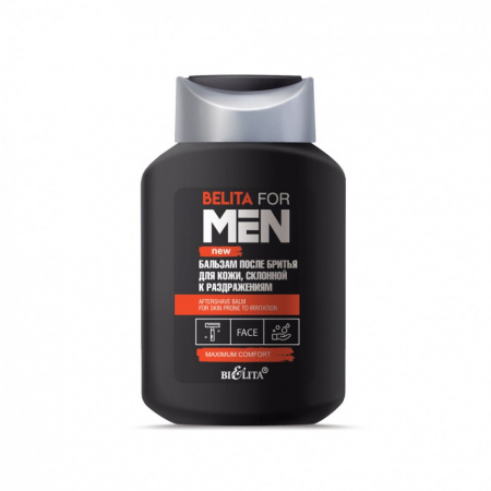 Бритье бальзам после бритья для кожи, склонной к раздражениям belita for men, 250 мл.