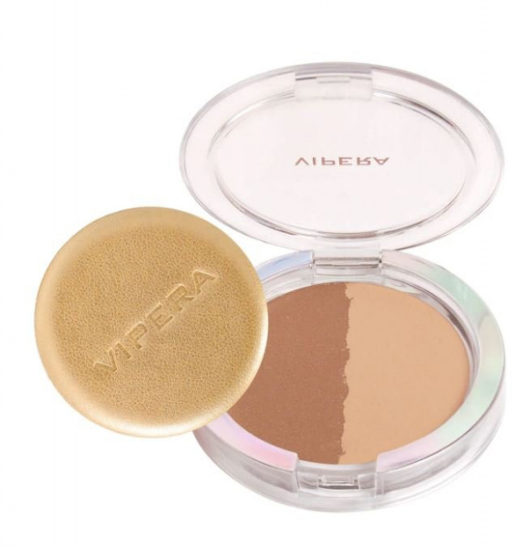 Для лица пудра компактная art of color тон 203 duo transparent&bronzer vipera