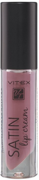Для губ витэкс satin lip cream жидкая полуматовая губная помада тон 716 berry pink 3,5 г