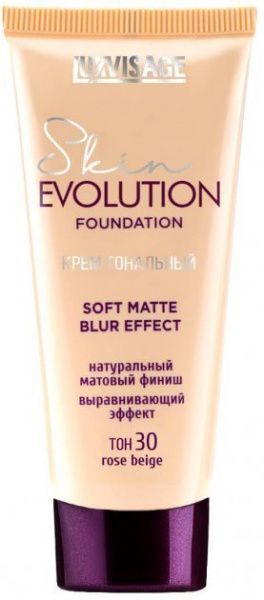 Для лица luxvisage skin evolution крем тональный "soft matte blur effect" тон 30 rose beige