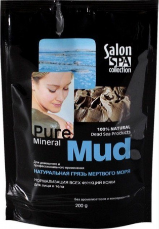 Коррекция фигуры, грязи salon spa collection натуральная грязь мертвого моря для лица и тела, 200 мл