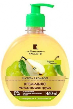 Мыло альянс красоты крем-мыло увлажняющая груша, 460 мл