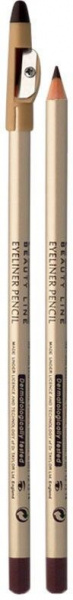 Для глаз и бровей карандаш для глаз с точилкой "eyeliner pencil" brown eveline, 1,2 г