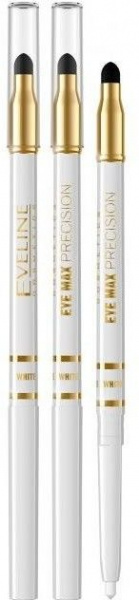 Для глаз и бровей карандаш для глаз с растушевкой "eye max precision" eveline, white