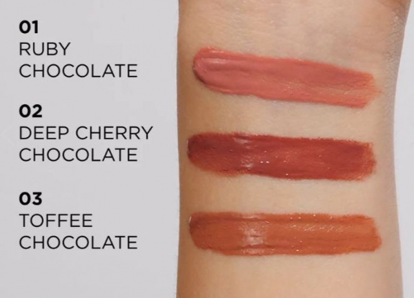 Для губ жидкая виниловая помада для губ № 01 choco glamour eveline 4,5 г.