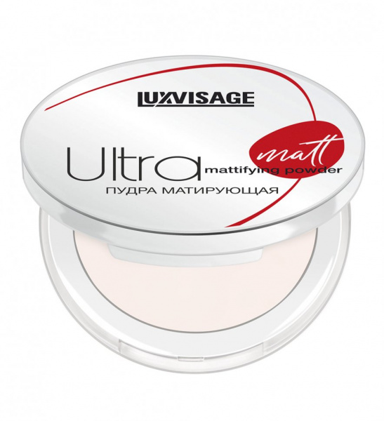 Для лица пудра матирующая тон 101 porcelain ultra matt luxvisage