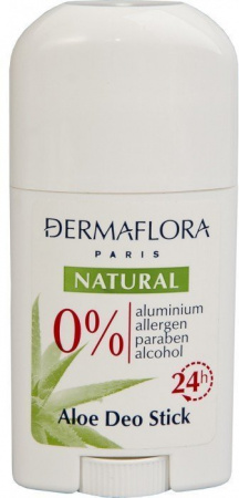 Дезодоранты dermaflora paris natural 0% дезодорант-cтик "aloe", 50 мл