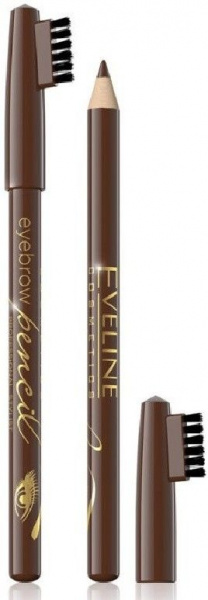 Для глаз и бровей контурный карандаш для бровей "eyebrow pencil" eveline, brown