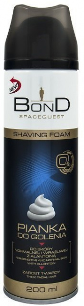 Бритье пена для бритья "spacequest" bond, 200 мл