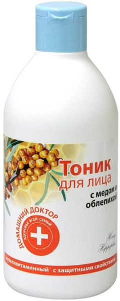 Тоники и лосьоны тоник для лица с медом и облепихой домашний доктор, 300 мл