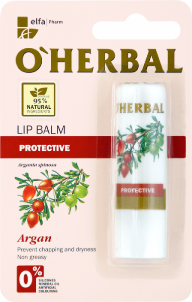 Увлажнение и питание бальзам для губ с маслом арганы o’herbal, 4,8 г