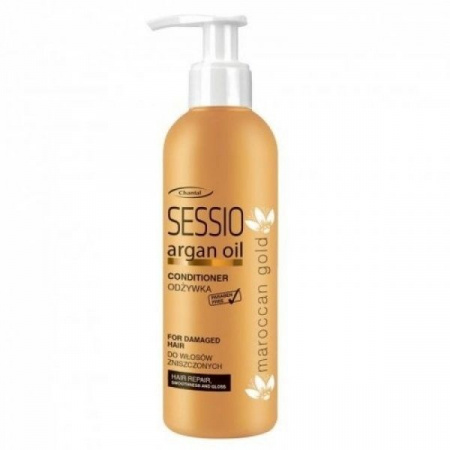 Бальзамы и кондиционеры chantal sessio argan oil "maroccan gold" кондиционер с аргановым маслом для поврежденных волос, 500 мл