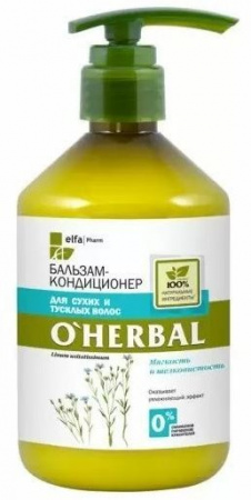 Бальзамы и кондиционеры o'herbal бальзам-кондиционер для сухих волос, 500 мл