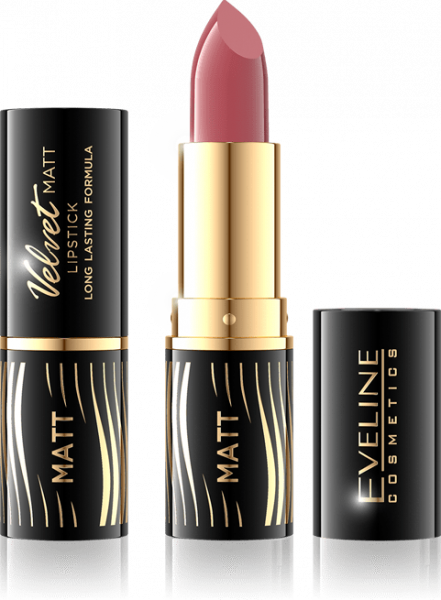 Для губ матовая губная помада "velvet matt lipstick" eveline, №501